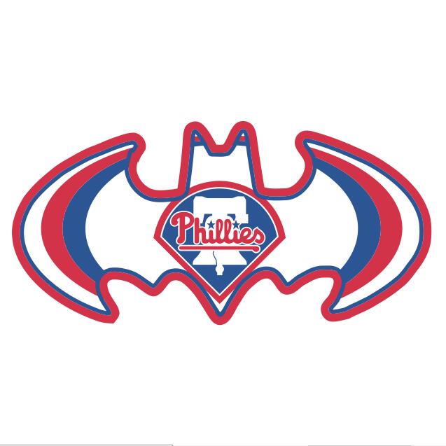 Philadelphia Phillies Batman Logo fabric transfer